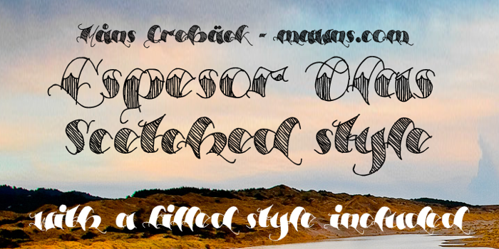 Espesor Olas Font poster