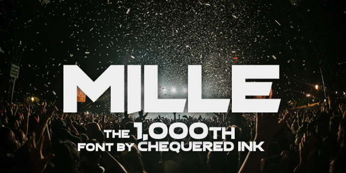 Mille Font poster
