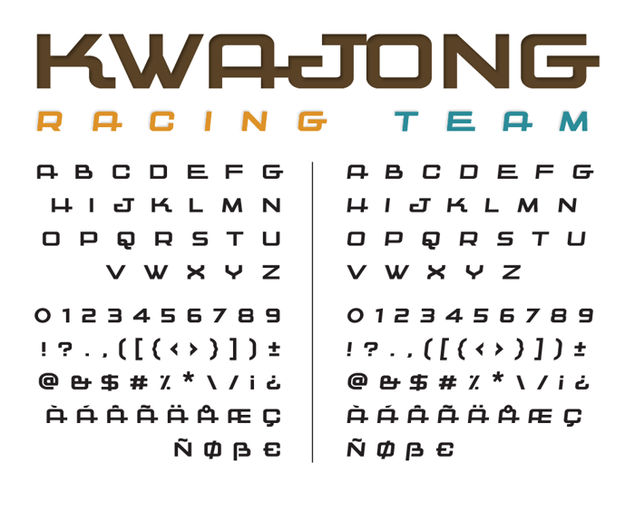 Kwajong Font poster