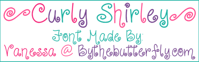 CurlyShirley Font poster