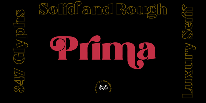 Prima Font poster