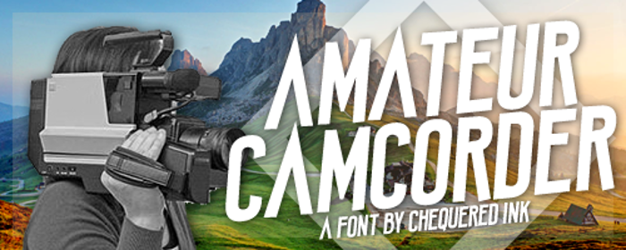 Amateur Camcorder Font poster