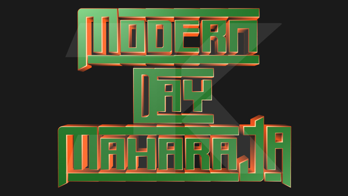 Modern Day Maharaja Font poster