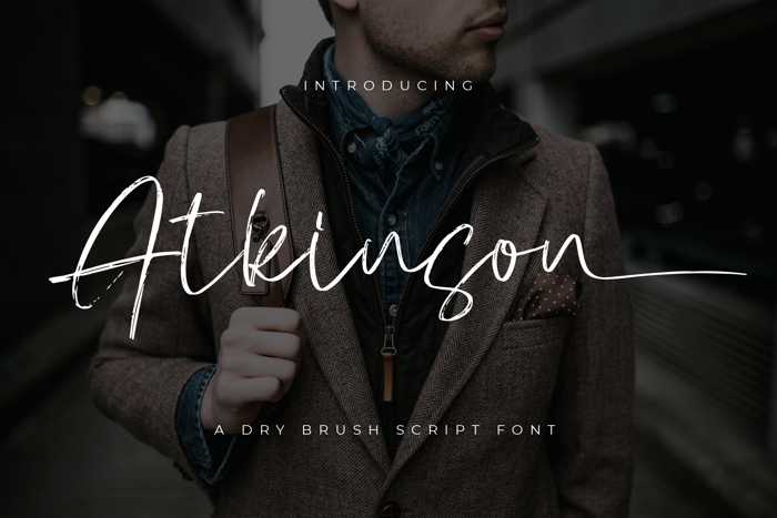 Atkinson Signature Font poster