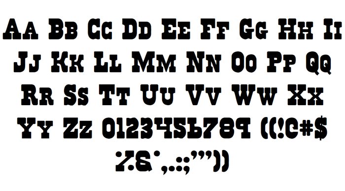 Regulators Font poster