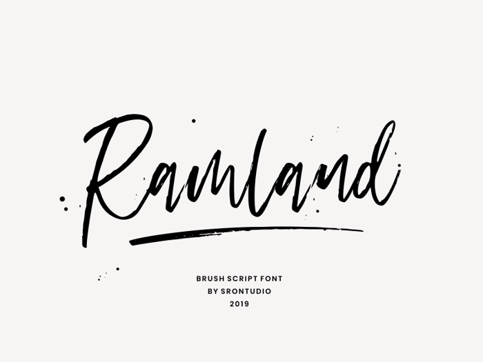 Ramland Font poster