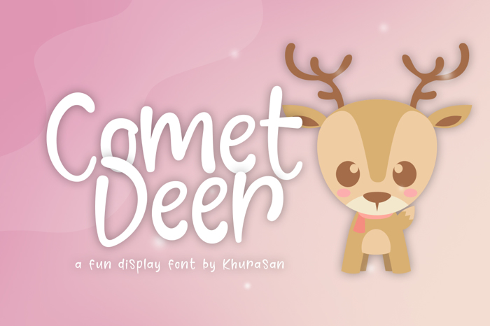 Comet Deer Font poster