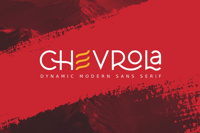CHEVROLA Font poster