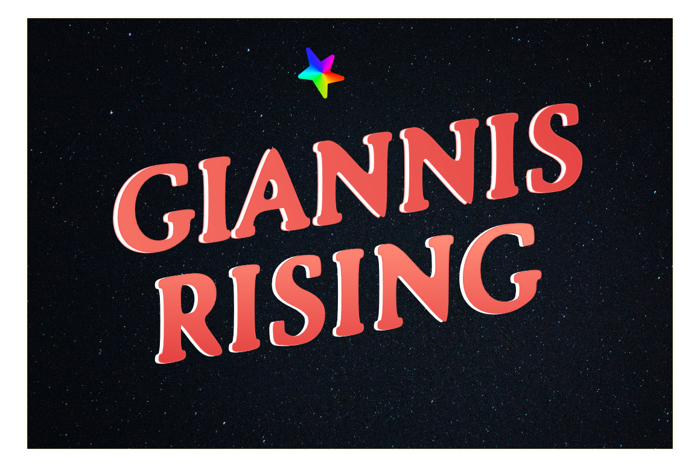 Giannis Rising Font poster