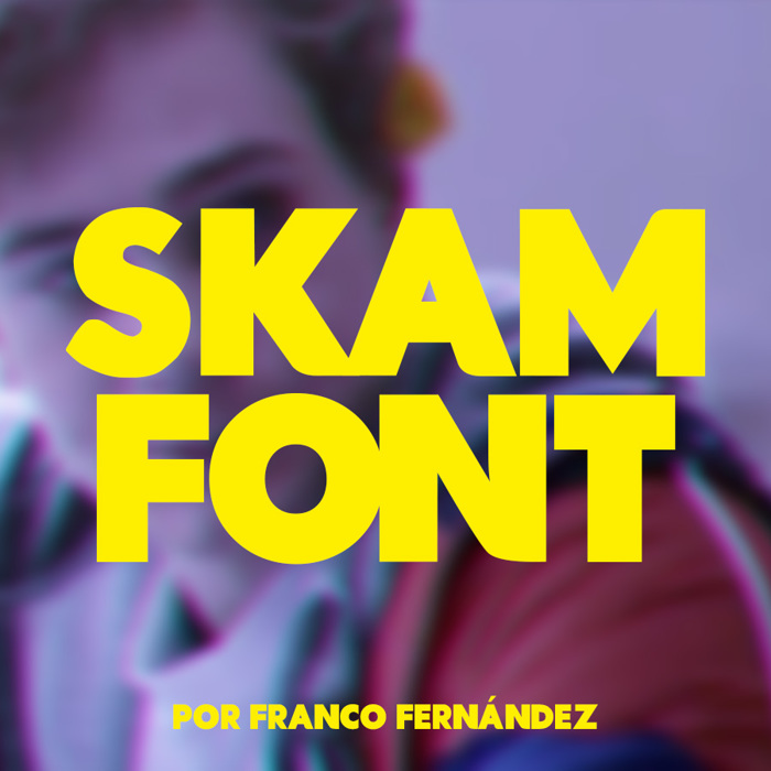 Skam Font poster