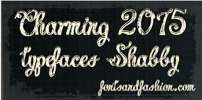 Charming shabby demo Font poster