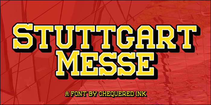 Stuttgart Messe Font poster