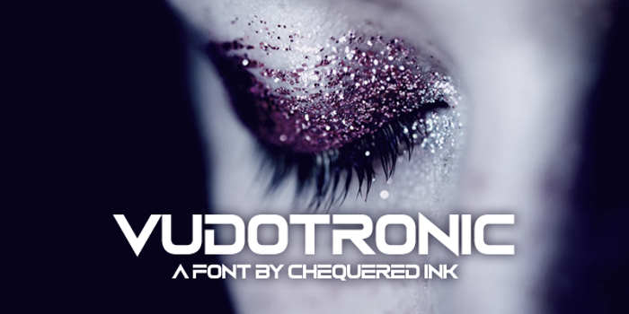 Vudotronic Font poster