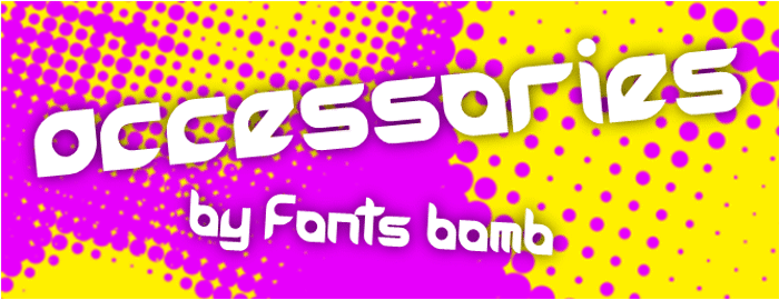 accessories Font poster