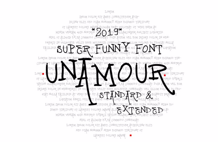 vtks unamour Font poster