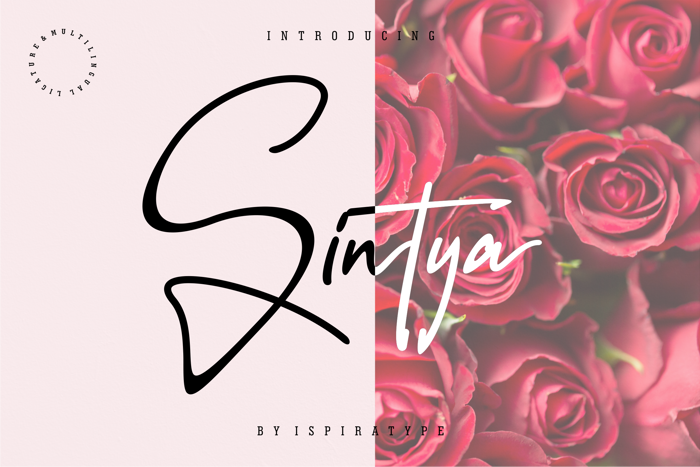 Sintya Font poster