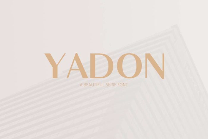 Yadon Font poster