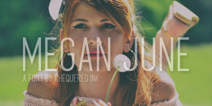 Megan June Font poster