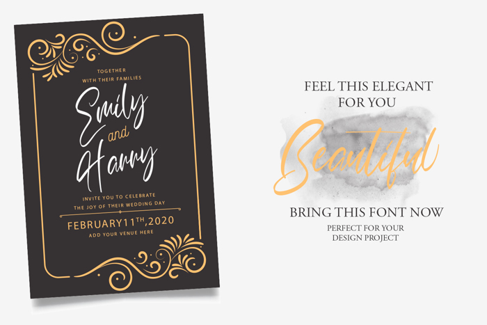 Calligrapher Font poster