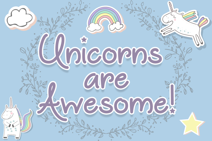 Unicorns are Awesome poster
