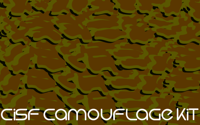 CISF Camouflage Kit Font poster