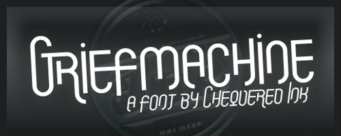 Griefmachine Font poster