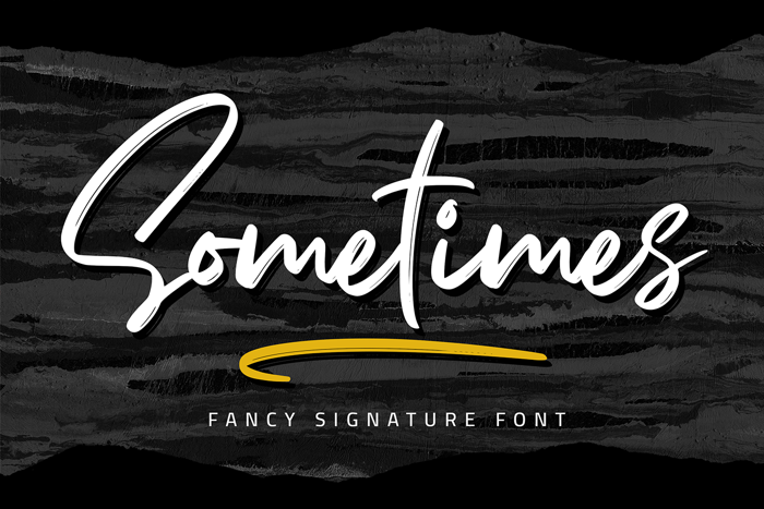 Sometimes Font poster