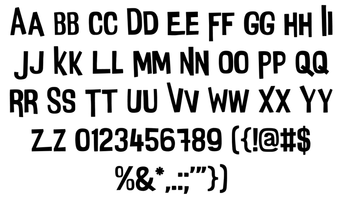 Your Shirt's Inside Out! Font poster