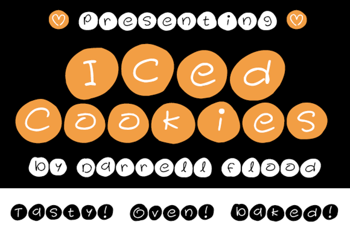 Iced Cookies Font poster