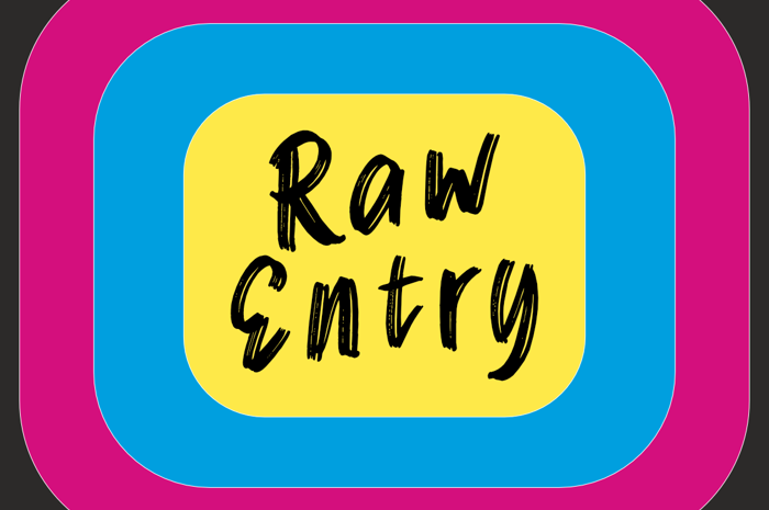 Raw Entry Font poster