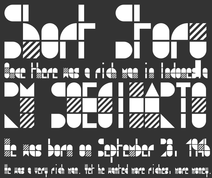 modulo3 Font poster