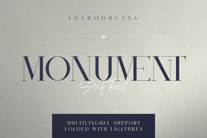Monument Font poster