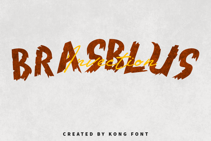Brasblus Font poster