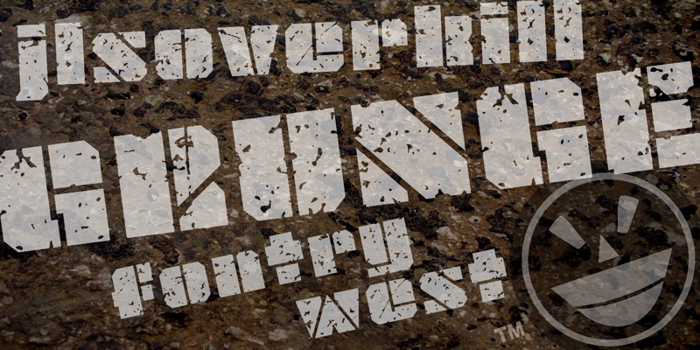 JLS OverKill Grunge Font poster