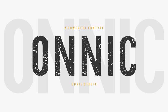 ONNIC Font poster