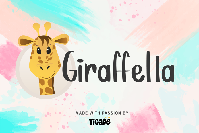 Giraffella Font poster