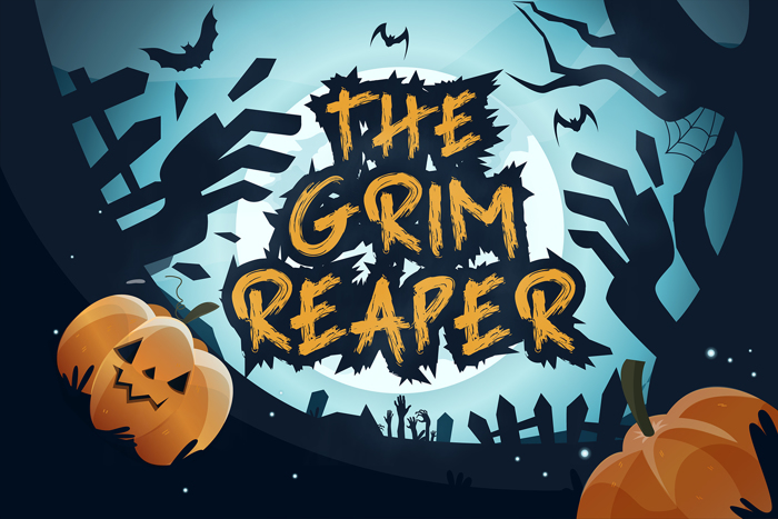 Grim Reaper Font poster