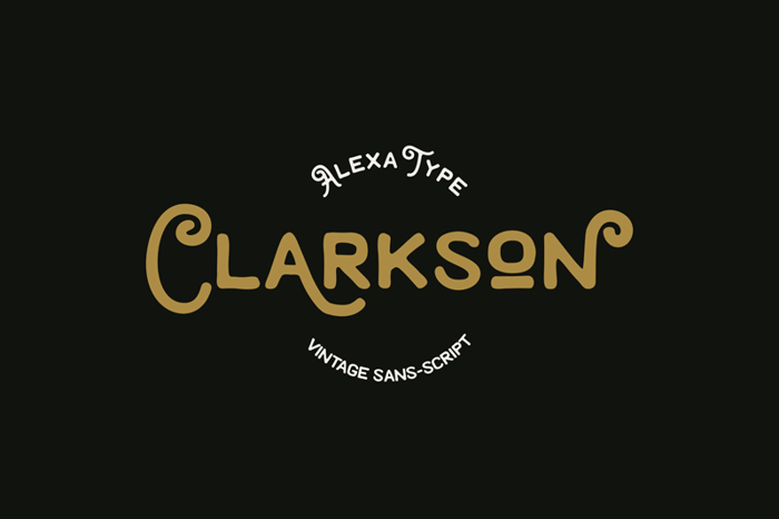 Clarkson Font poster