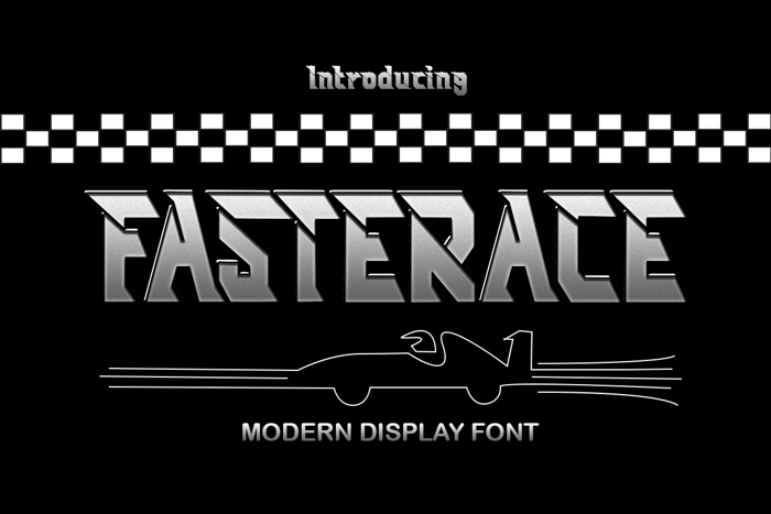 FASTRACE Font poster