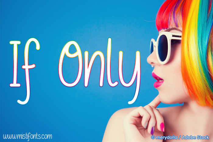 If Only Font poster