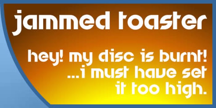 Jammed Toaster Font poster