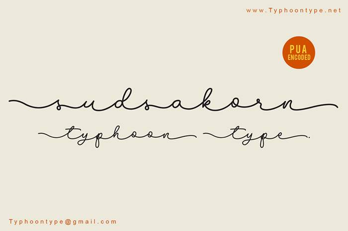 Sudsakorn Font poster