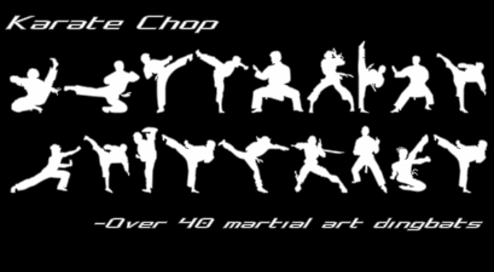 Karate Chop Font poster