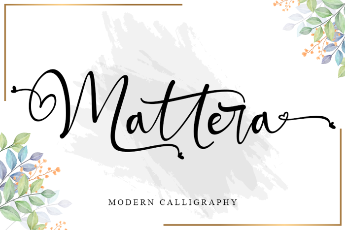 Mattera Font poster