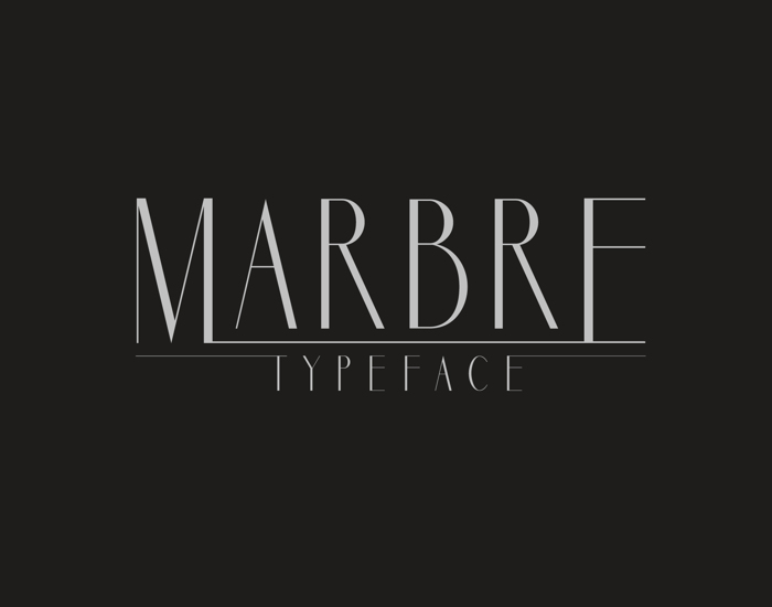 Marbre Sans Font poster