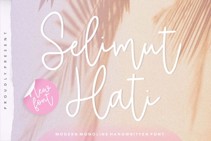 Selimut Hati Font poster