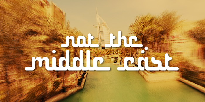 Not the middle east Font poster