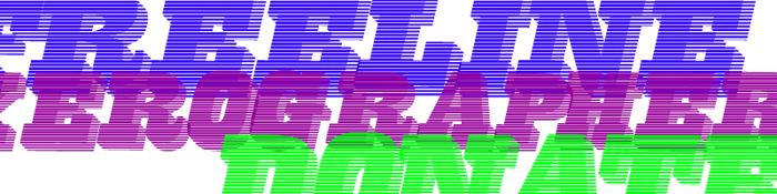 FreeLine Font poster