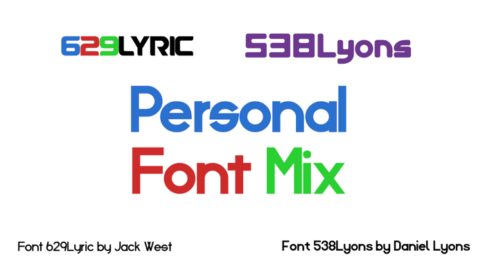 Personal Font Mix poster