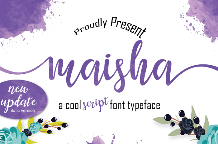 maisha Font poster